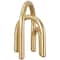 8" Gold Metal Geometric Overlapping Arch Sculpture